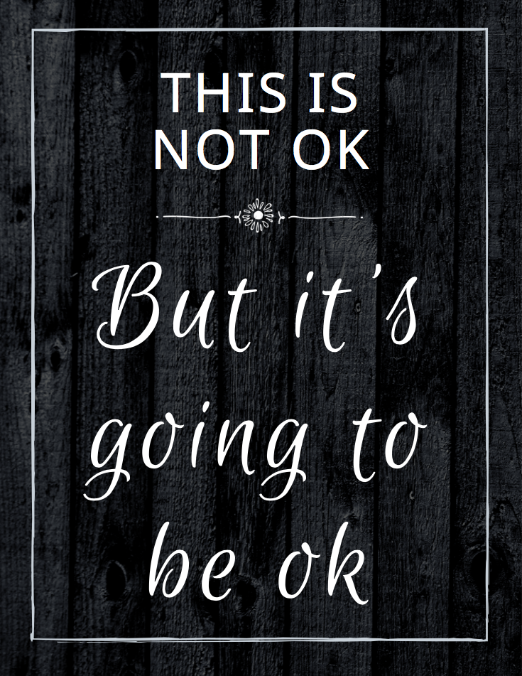 This is not OK, but it will be OK