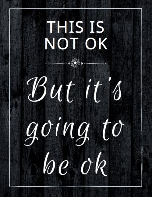 This is not OK, but it will be OK